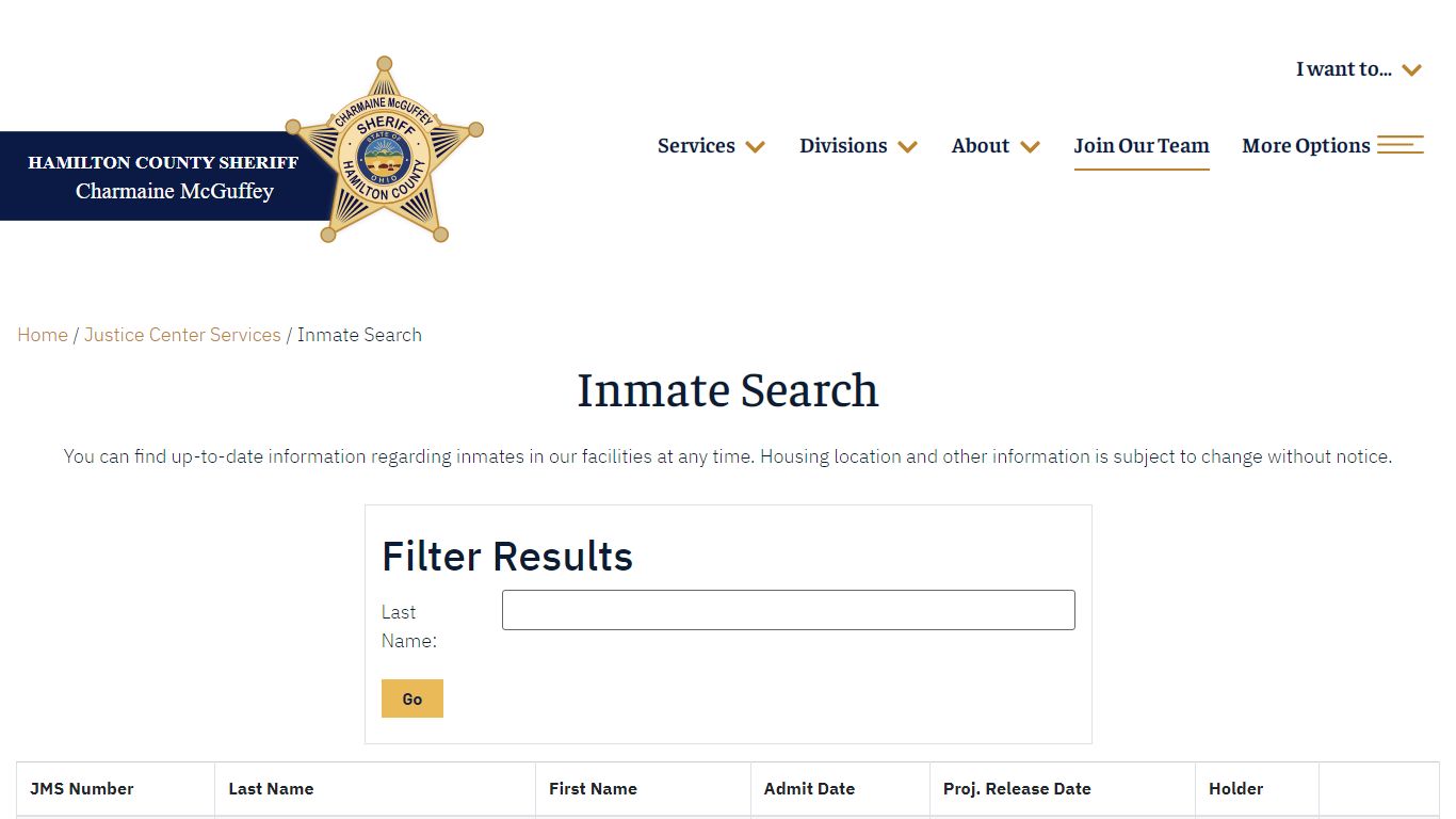 INMATE INFORMATION