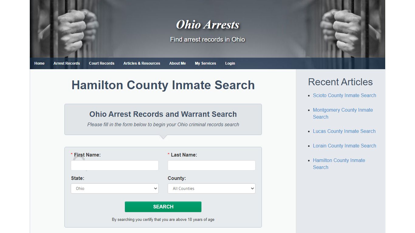 Hamilton County Inmate Search - Ohio Arrests